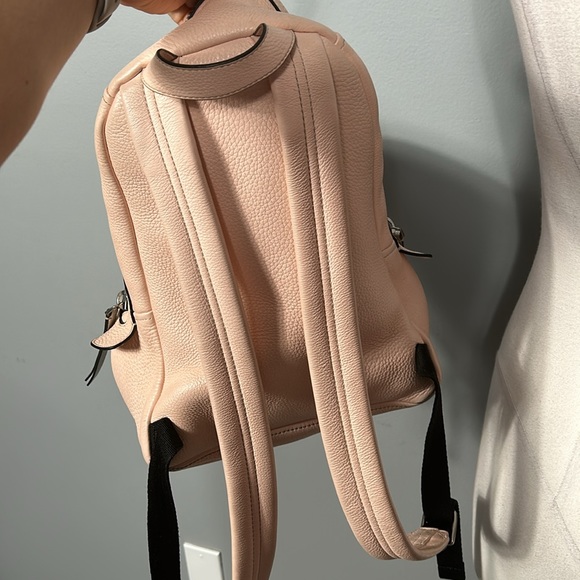 Pink grained leather Marc Jacobs mini crossbody bag with silver-tone hardware - Picture 12 of 16